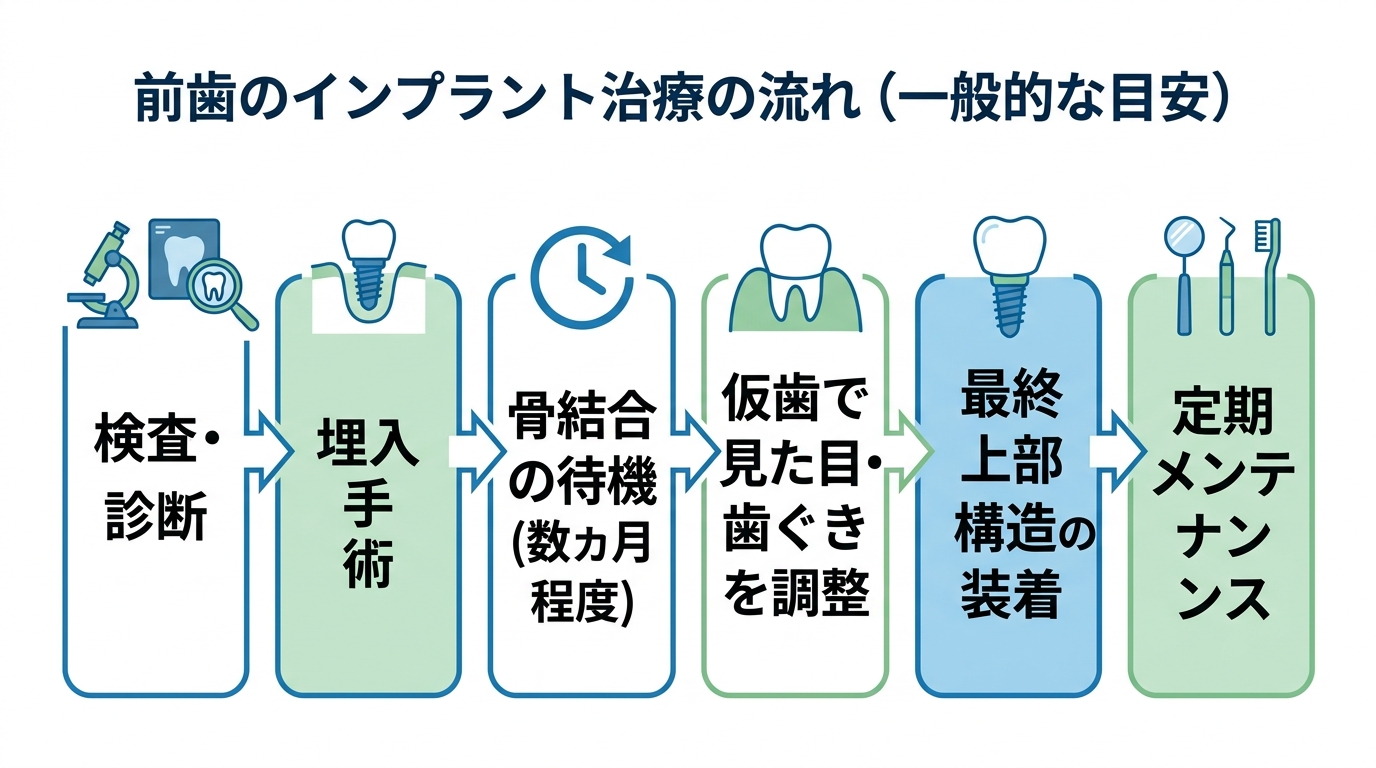 骨結合（オッセオインテグレーション）の待機と仮歯
